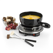 Klarstein Sirloin Raclette s fondue, keramicki lonac, 1200 W, crna boja