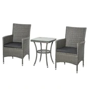 Homestar Vrtni garnitura 3-delna 60x585x895 cm siva