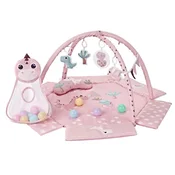slomart MILLY MALLY Dino Pink TinyMini izobraževalna podloga za igro, roza