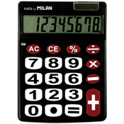 Kalkulator Milan - Nata, 8 znamenki, crni