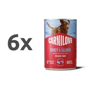 Carnilove Dog Adult konzerva, pate - puran in losos - 400 g 6 x 400 g