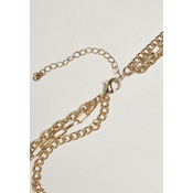Necklace with razor blade - golden colors