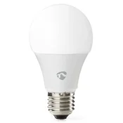 Nedis Wi-Fi pametna žarnica LED/ E27/ A60/ 9W/ 230V/ 806lm/ toplo do hladno bela/ 2700 - 6500K/ RGB/ bela