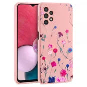 Liquid silikonski ovitek Pomlad za Samsung Galaxy A13 LTE A135 - roza