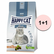 Happy Cat Indoor Atlantik-Lachs/losos 1,3 kg 1+1 BREZPLAČNO