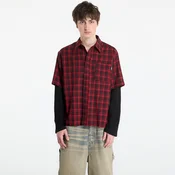 Srajca Wasted Paris M Tartan Age Shirt Fire Red/ Black M