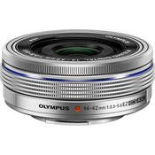 Objektiv Olympus 14-42mm 1:3.5-5. EZ pancake zoom srebrn