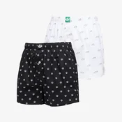 Bokserice adidas Woven Boxer 2-Pack Black/ White L