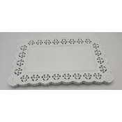 Dekorativni prtički 24 x 15 cm pravokotni 100 kosov beli 22-31