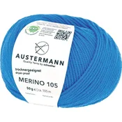 Austermann Merino 105 97612-364 Blue Pletilna preja