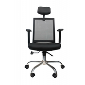Kancelarijska stolica FA-6070 od mesh platna - Crna