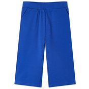 Vidaxl Otroške hlače s širokimi hlačnicami kobaltno modre 140
