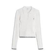 Tommy Jeans Pulover mornarska / bela