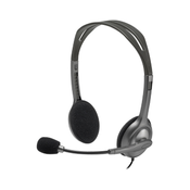 Logitech H111 Slušalice, Žicne, Stereo, 20 Hz - 20 kHz, Sive