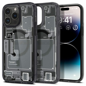 Spigen Ovitek za telefon Ultra Hybrid MagSafe, črno-siv vzorec, iPhone 14 Pro Max