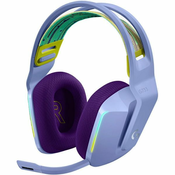 Slušalice Logitech G733, bežične, gaming, mikrofon, over-ear, RGB, PC, PS4, lilac 981-000889