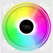 NE ULAZI Cooler 12cm - XFC-120DRW ARGB (11-27 dB, 1600 o/min, 58 CFM, 4-pinski PWM + ARGB 5 V 3-pinski, za hlađenje kućišta, ARGB) Bijeli