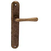 Vratno okovje MP Elegant (OBA - Antique bronze), klika-klika, Odprtina za cilindrični vložek PZ, MP OBA (starinski bron), 90 mm