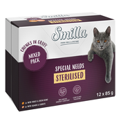 Varčno pakiranje Smilla koščki z zelenjavo 24 x 85 g - Sterilised mešani paket