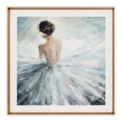 Homestar Stenska umetnina 80x80 cm balerina s kristali