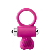 DREAMTOYS Prsten za penis Flirts Cockring, Vibrirajuci, 4.1cm, Roze