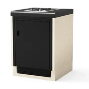 Tuozi Kitaway Modul - Plinski gorilnik PGF32G s spodnjo blendo z vrati - 61 (črna/bela)