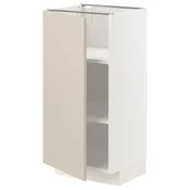 METOD Podni element s policama, bela/Havstorp bež, 40x37 cm