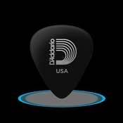 DRSALICE PLANET WAVES CLASSIC CELLULOID PICK, BLACK - Medium 10 pack 0,70mm