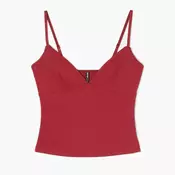 Cropp - Top na bretele - bordo