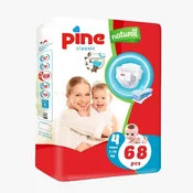 Pine Pelene za bebe Classic natural jumbo 4, 7-18kg, 68 komada