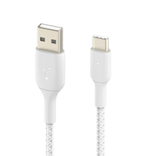 Belkin BOOST CHARGE kabel USB-C/USB-A, 15 cm, bel - trpežen