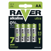 Raver baterija Ultra Alkaline, 4 kosi