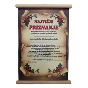 NAJVIŠJE  PRIZNANJE ŽENSKA