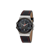 Maserati POTENZA Mens Wristwatch Quarz Leather Wristband Black R8851108001