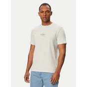 Calvin Klein Jeans Majica SS 30S LV04RB866G Svetlo siva Regular Fit