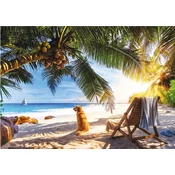 Trefl - Puzzle Premium plus: Sproščanje na plaži, Sejšeli - 1 000 kosov