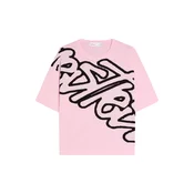 Bershka Majica roza/črna