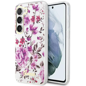 Guess Samsung Galaxy S23+ white hardcase Flower Collection (GUHCS23MHCFWST)