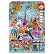 Puzzle Educa od 1000 dijelova - Pariz