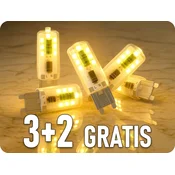 Forever Light LED žarnica G9, 2,2W, 200lm, 3+2 gratis! Barva světla: Topla bela [RTV9000070]