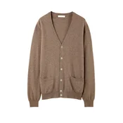 GOBI Cashmere Pletena jopa temno siva