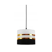 Luster na sajli CORAL 1xE27/60W/230V crno-beli