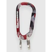 Blue Tomato Basic Patterned Carabiner flaming red