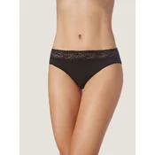zd ZERO DEFECTS Spodnje hlače Diana lace mid waist Soy fiber črna