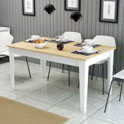 Hanah Home Trpezarijski sto Milan 896, 145x75x88 cm, Beli