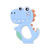 Silikonska grickalica Lorelli Baby Care - Dino Lucky, plava