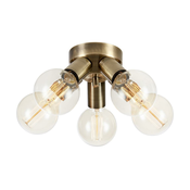 Markslöjd 108553 - Stropna luč MAZZO 5xE27/40W/230V medenina