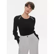 Morgan Pulover 241-MSUCCES Črna Slim Fit