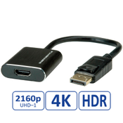 ROLINE Roline DisplayPort / HDMI adapterski kabel DisplayPort  vtič\, HDMI-A  vtičnica 0.15 m črna 12.03.3164  DisplayPort kabel, (20419550)