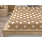 Rjuha iz mikrovlaken CARAMHEART rjava 90x200 cm